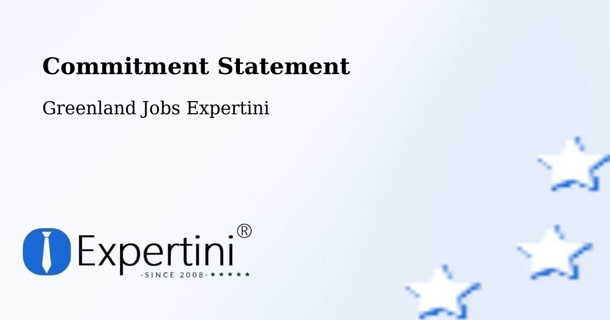 Corporate Commitment – Greenland - Greenland Jobs Expertini